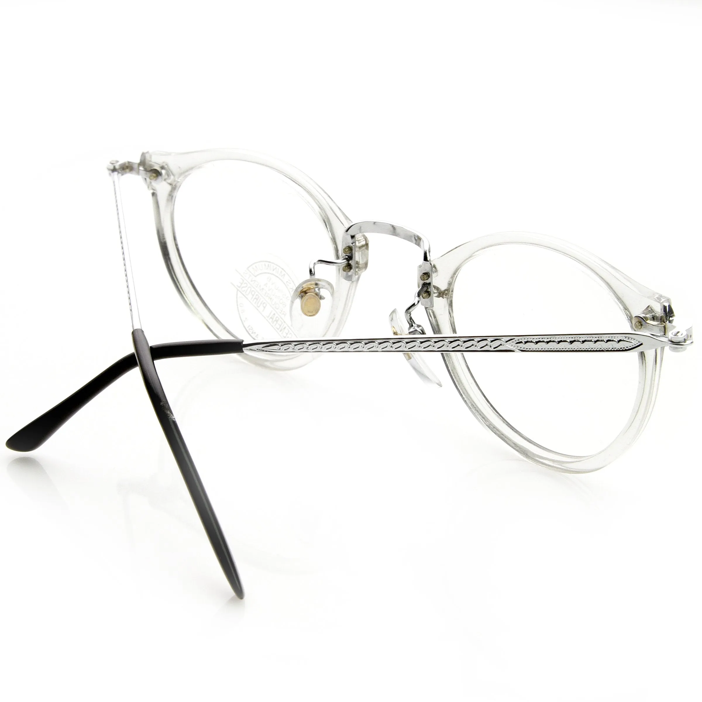 Genuine Vintage Deadstock Horned Rim Clear Lens Glasses 7240 sold by ZeroUV product image thumbnail 3