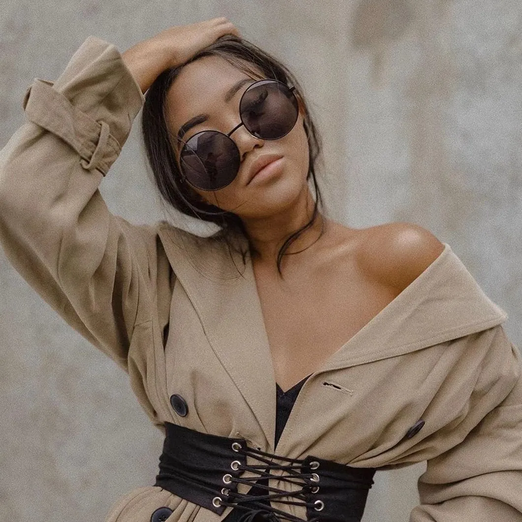 Oversize Vintage Inspired Metal Round Circle Sunglasses 8370 sold by ZeroUV product image thumbnail 3