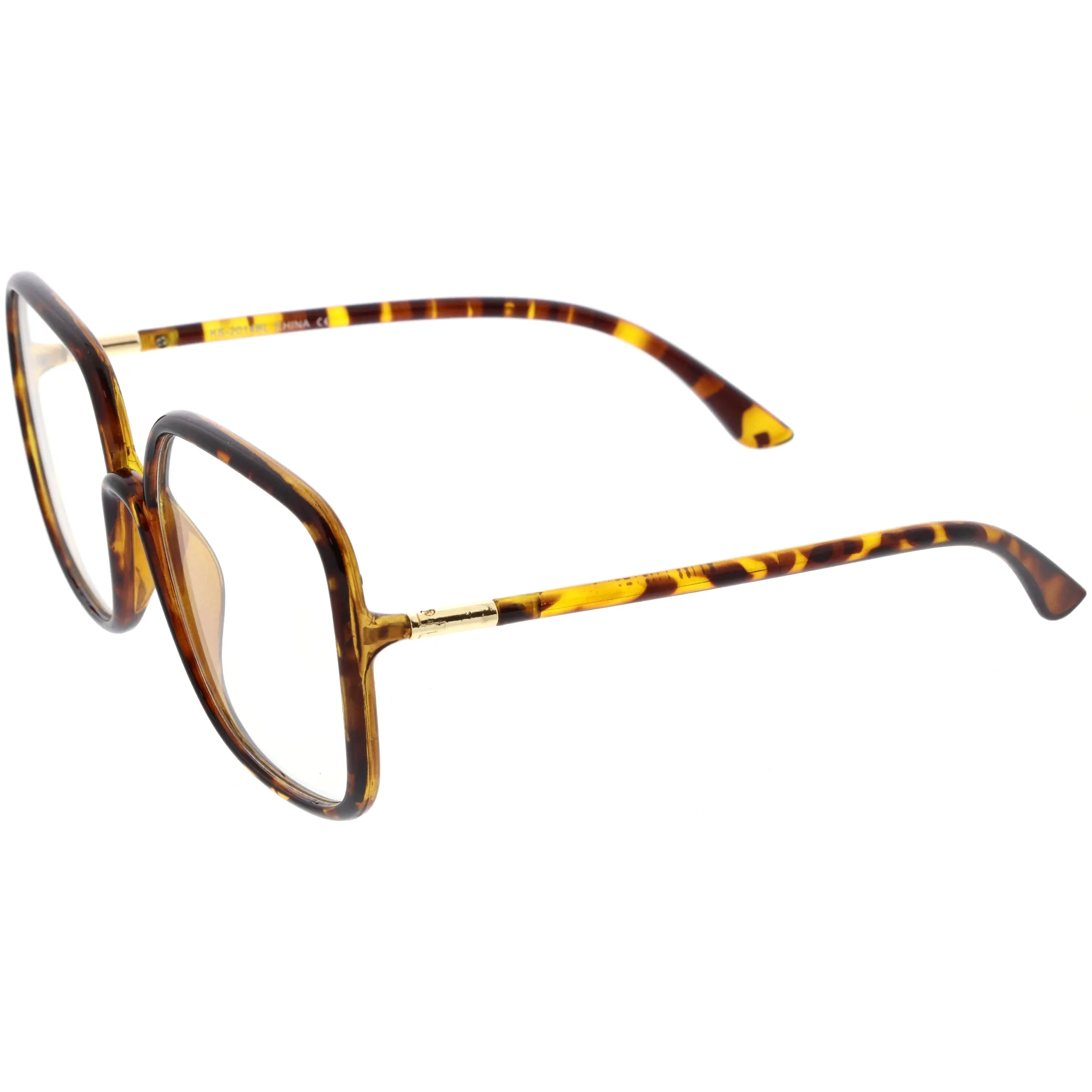 Retro Chic Modern Oversized Square Blue Light Filter Glasses D285 sold by ZeroUV product image thumbnail 3