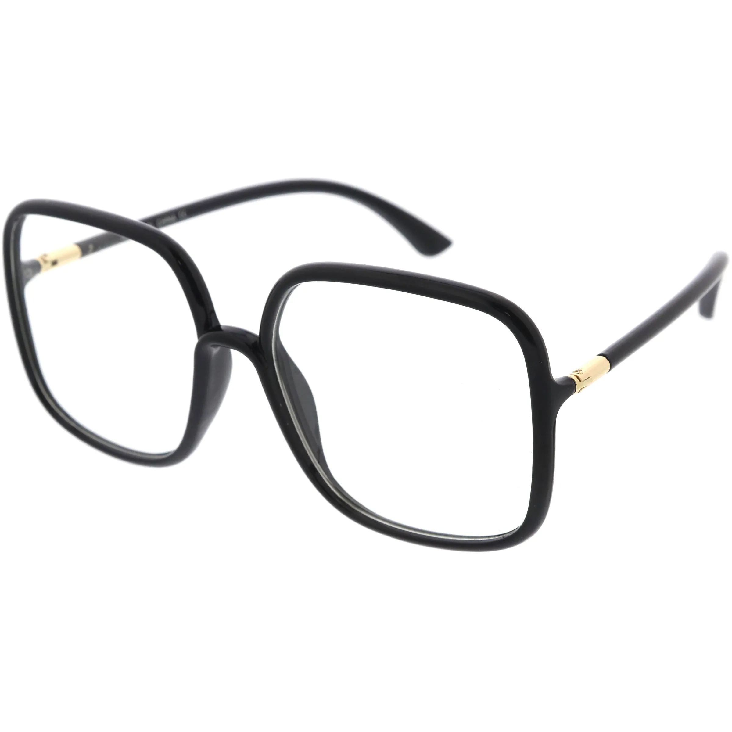 Retro Chic Modern Oversized Square Blue Light Filter Glasses D285 sold by ZeroUV product image thumbnail 5