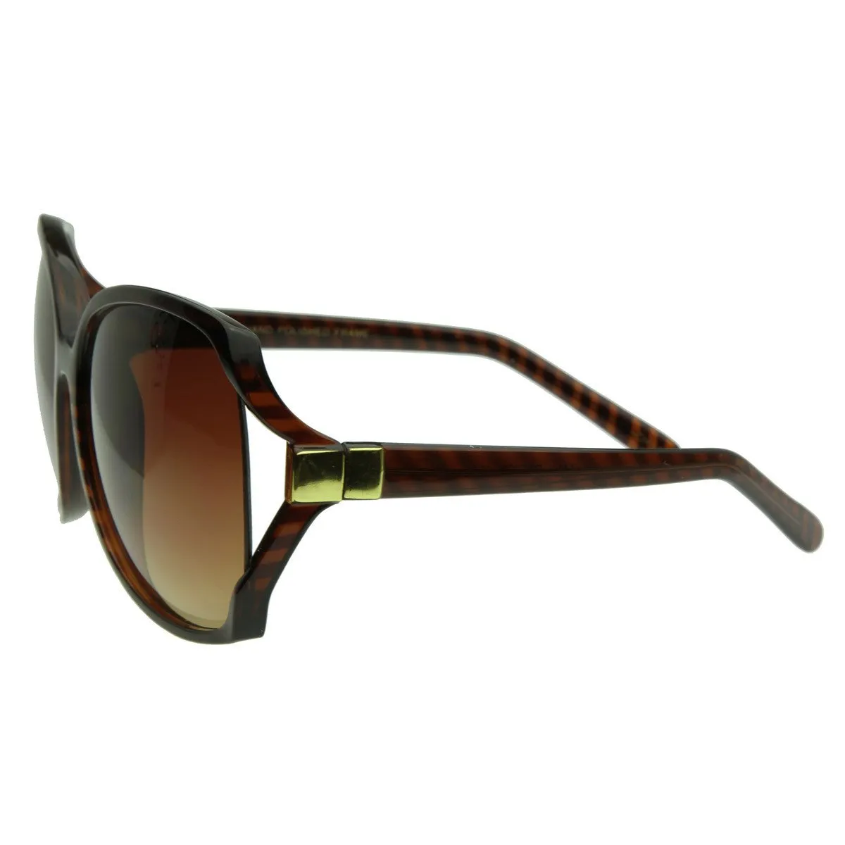 Womens Fashion Oversize Designer Square Sunglasses 2384 sold by ZeroUV product image thumbnail 4