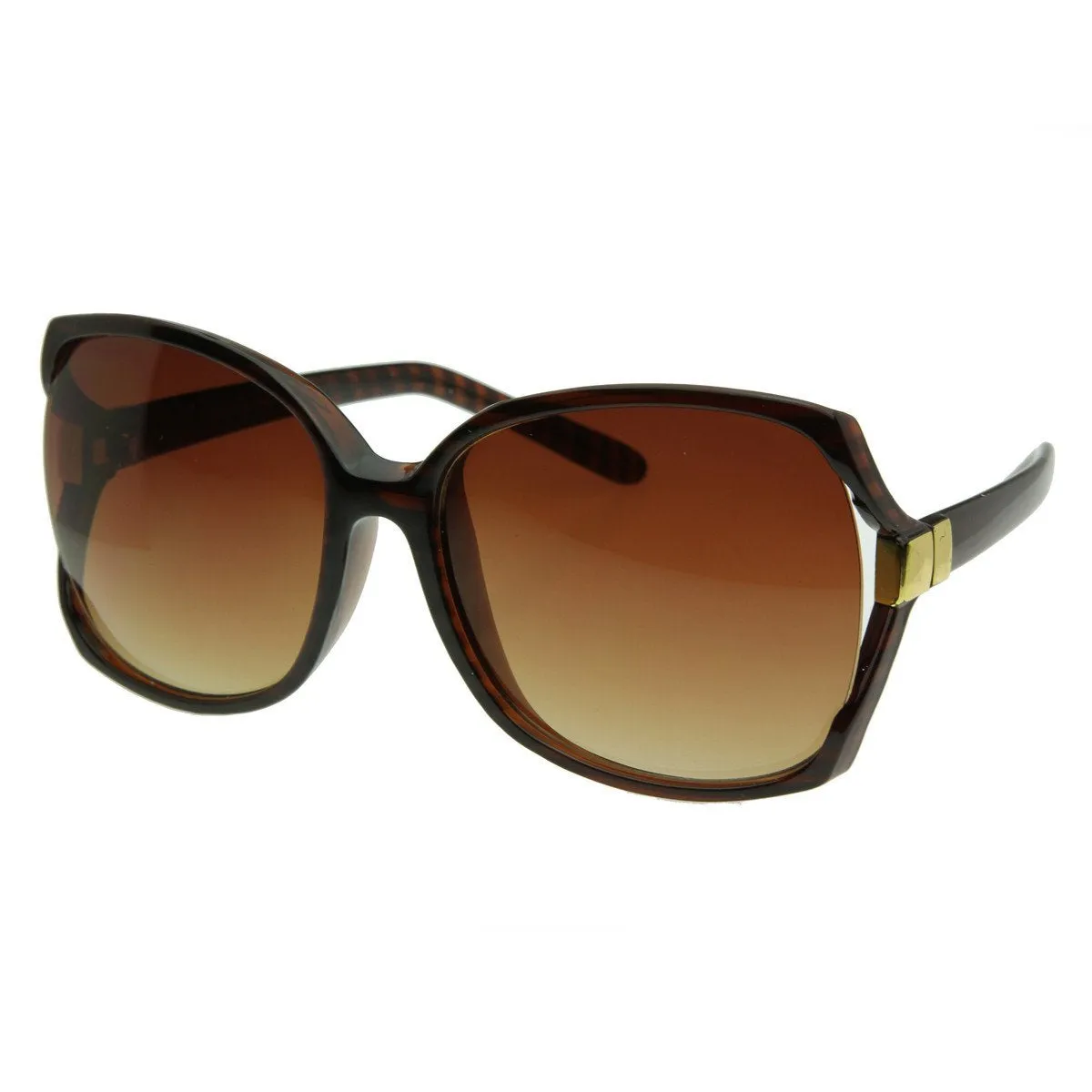 Womens Fashion Oversize Designer Square Sunglasses 2384 sold by ZeroUV product image thumbnail 2
