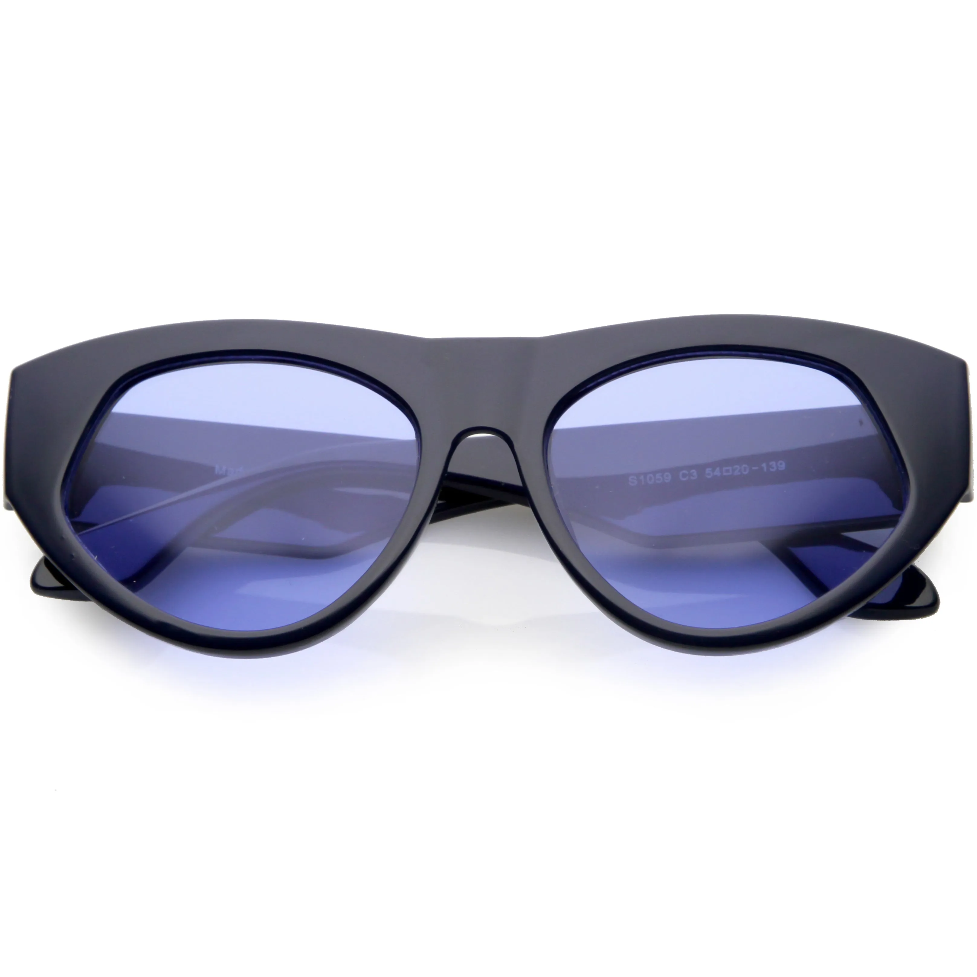 Women's Oversize Block Slanted Lens Cat Eye Sunglasses C863 sold by ZeroUV