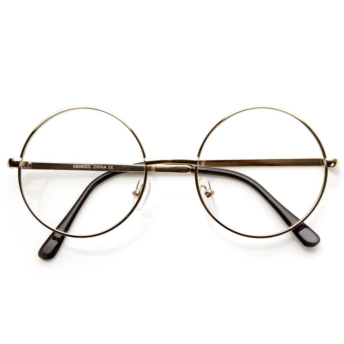 Vintage Lennon Inspired Clear Lens Round Frame Glasses sold by ZeroUV