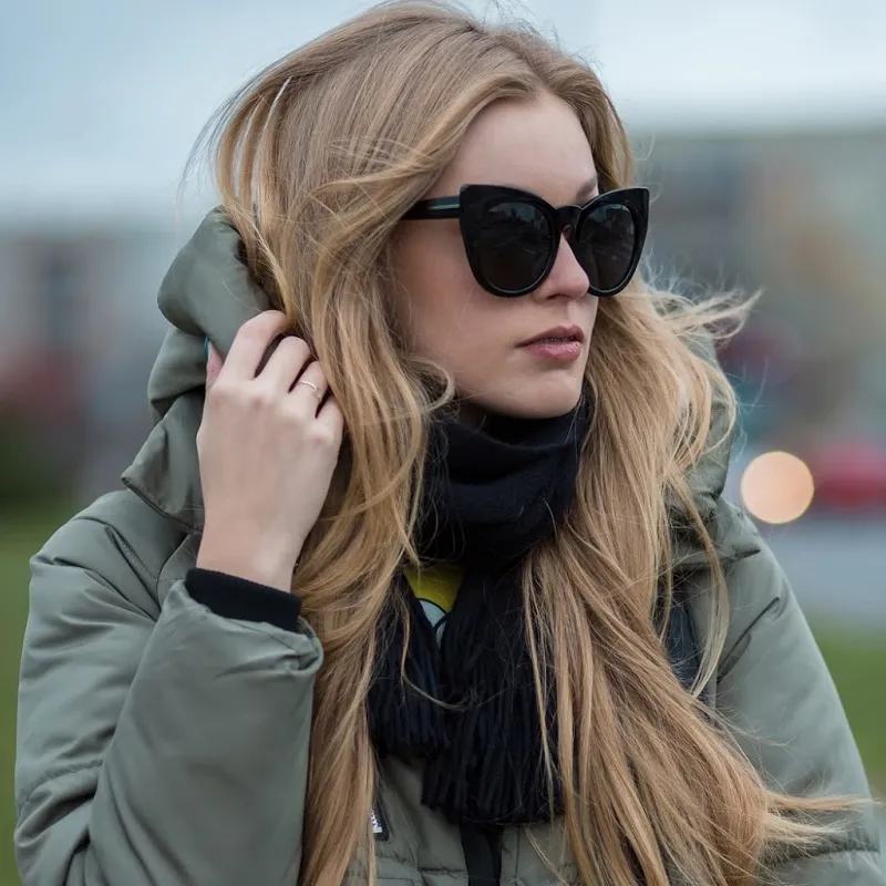 Women's Retro 1960's Mod Oversize Cat Eye Sunglasses sold by ZeroUV product image thumbnail 4