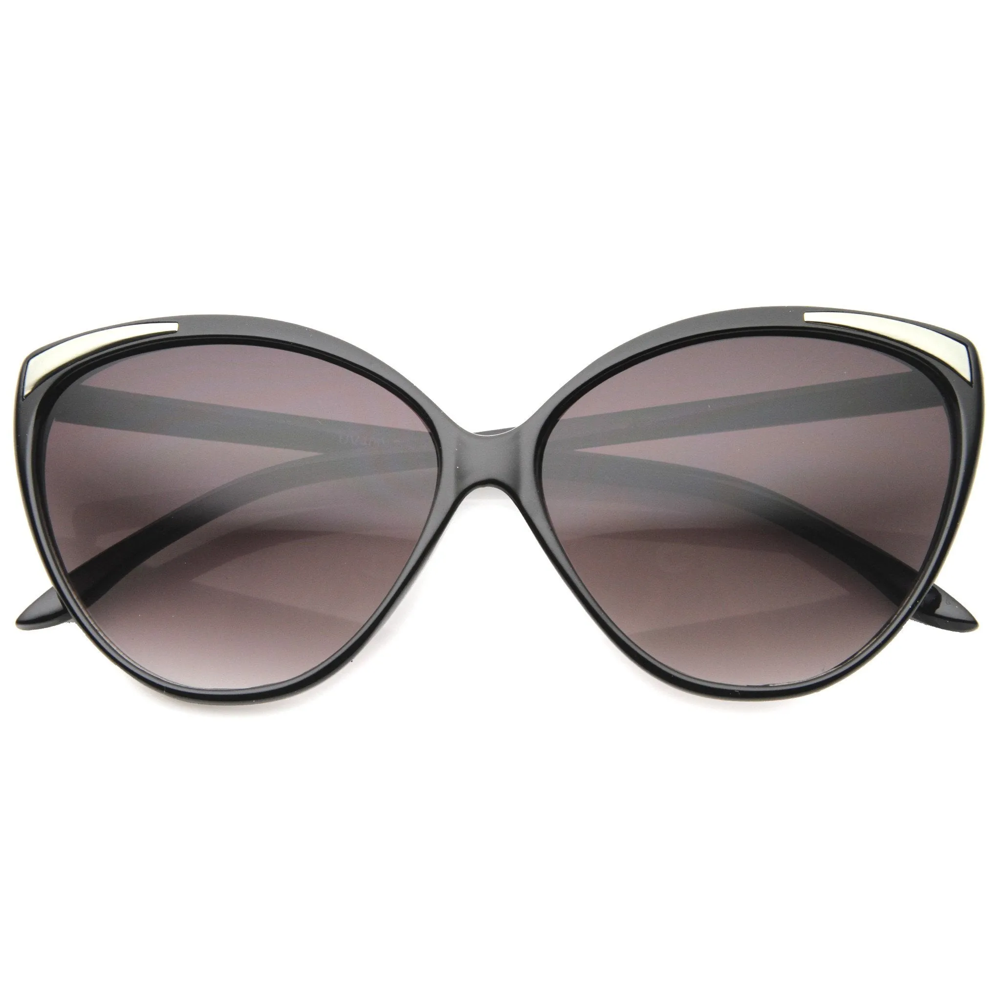 Women's Oversize Detailed Cat Eye Gradient Lens Sunglasses A011 sold by ZeroUV