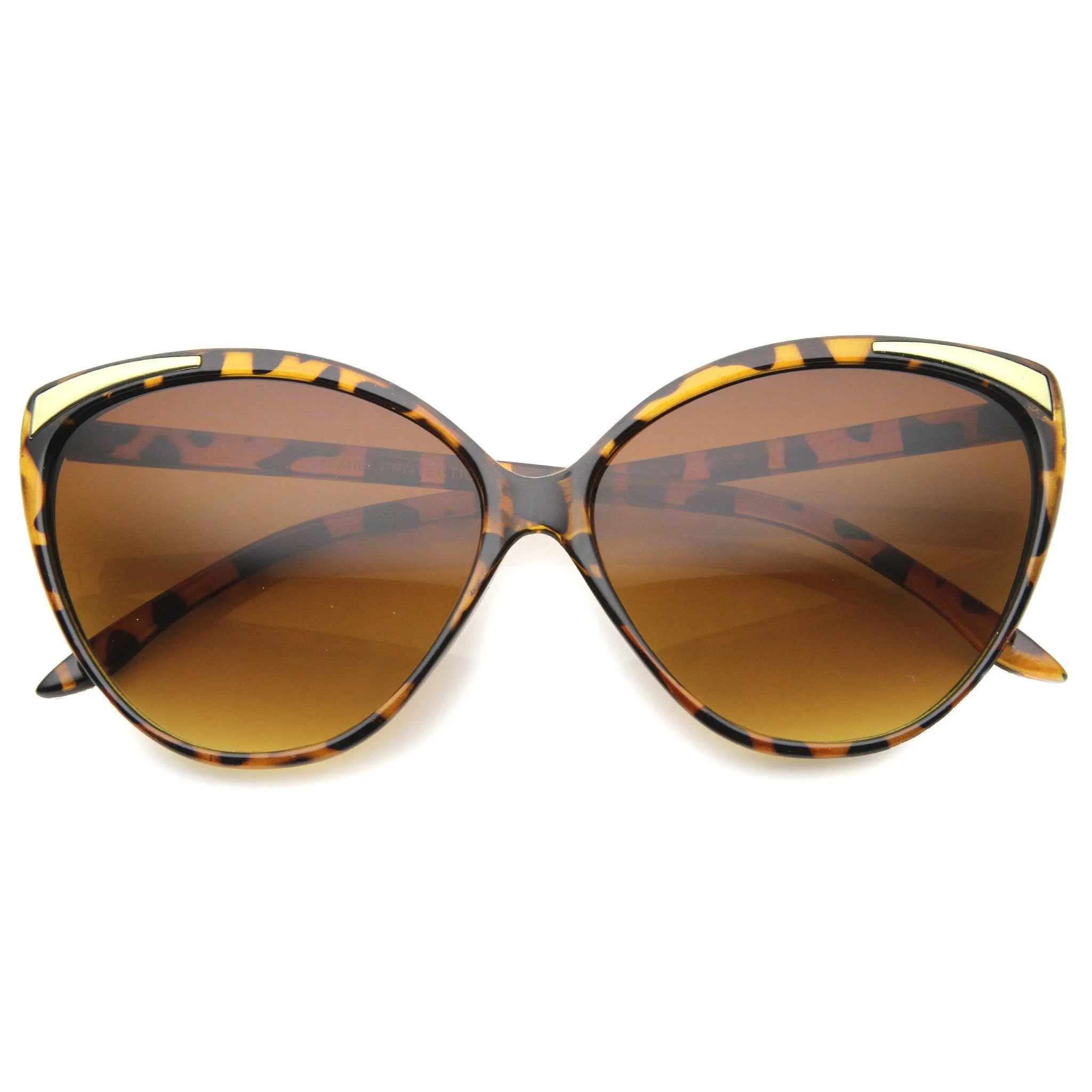 Women's Oversize Detailed Cat Eye Gradient Lens Sunglasses A011 sold by ZeroUV product image thumbnail 3