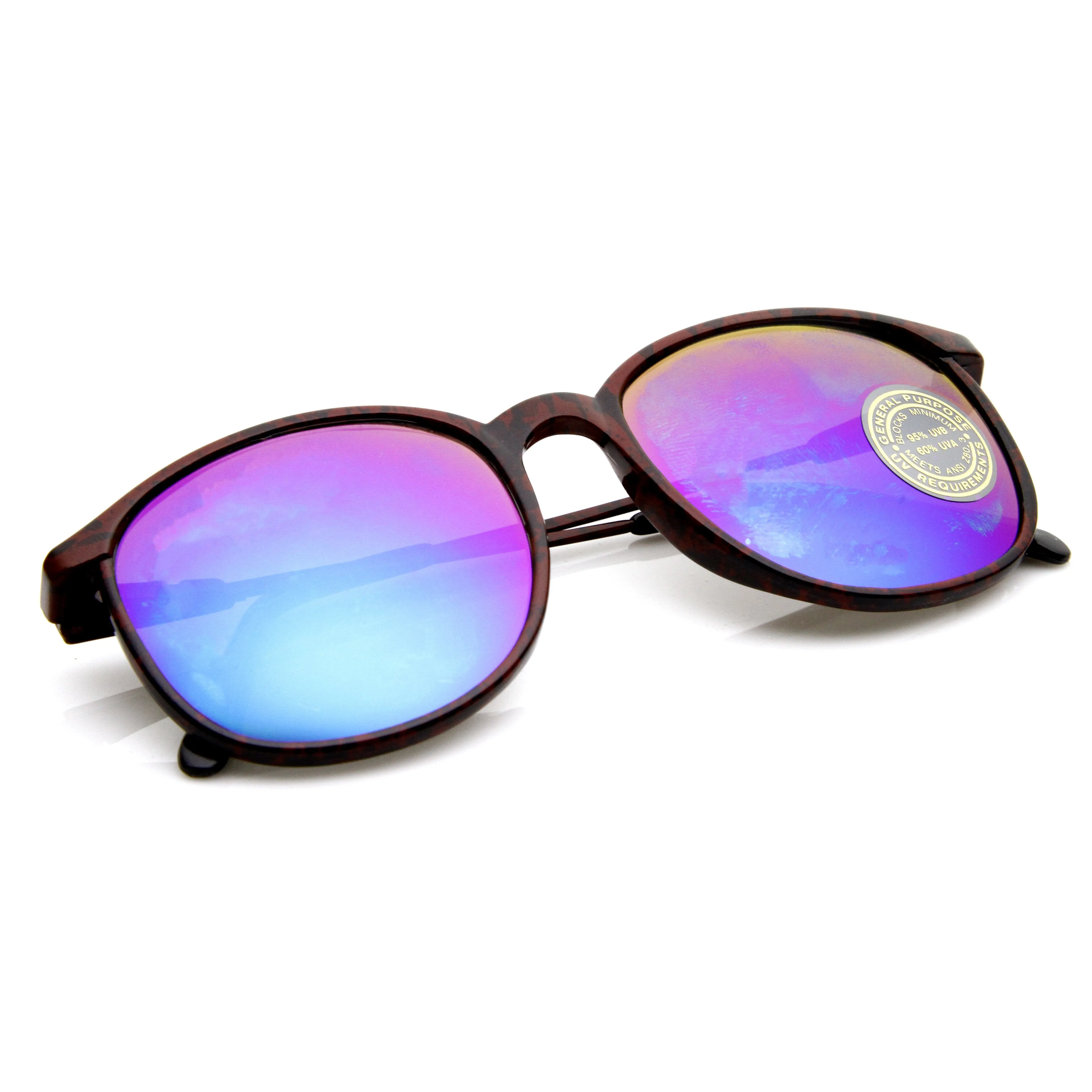 True Vintage Deadstock Round P3 Mirrored Lens Sunglasses 7200 sold by ZeroUV product image thumbnail 5
