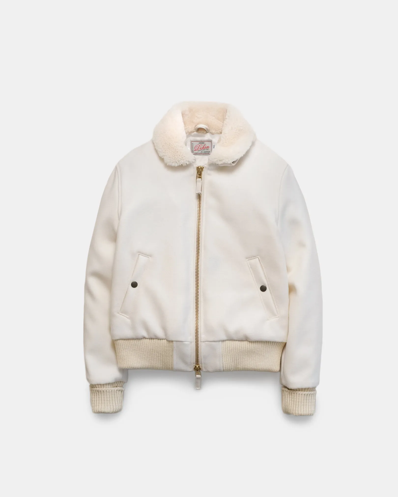 Women's Flyer's Club Jacket - Pearl/Off White sold by Cave and Post