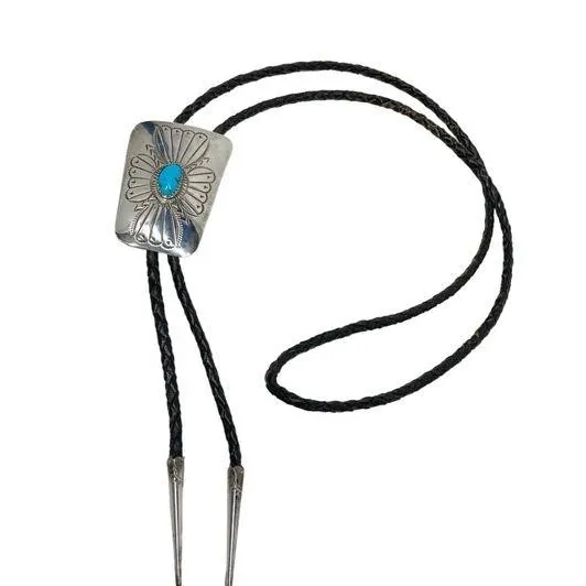 Vintage Sterling Bolo Tie sold by Cave and Post