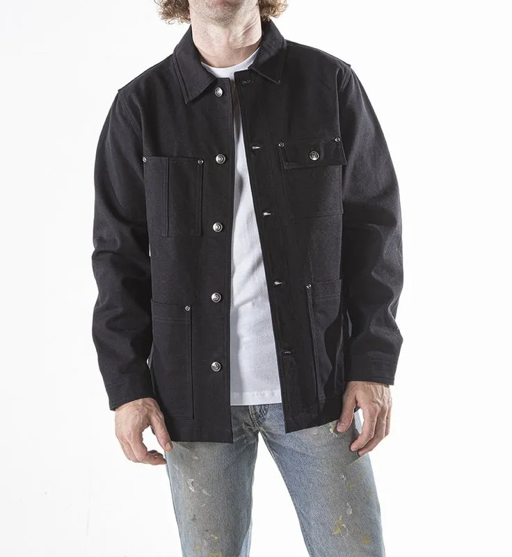 Cotton Canvas Chore Jacket - Black sold by Cave and Post product image thumbnail 4