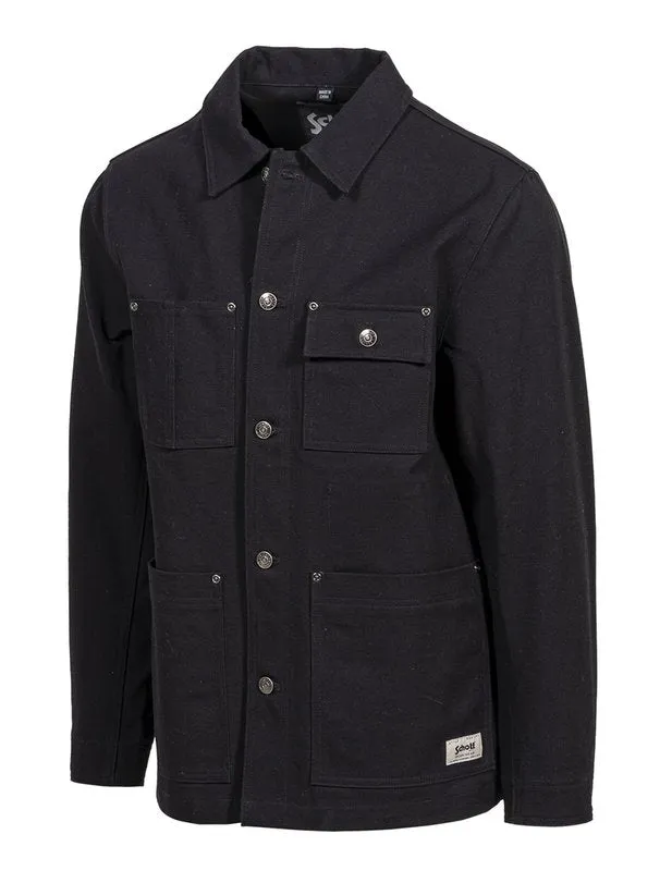 Cotton Canvas Chore Jacket - Black sold by Cave and Post product image thumbnail 3