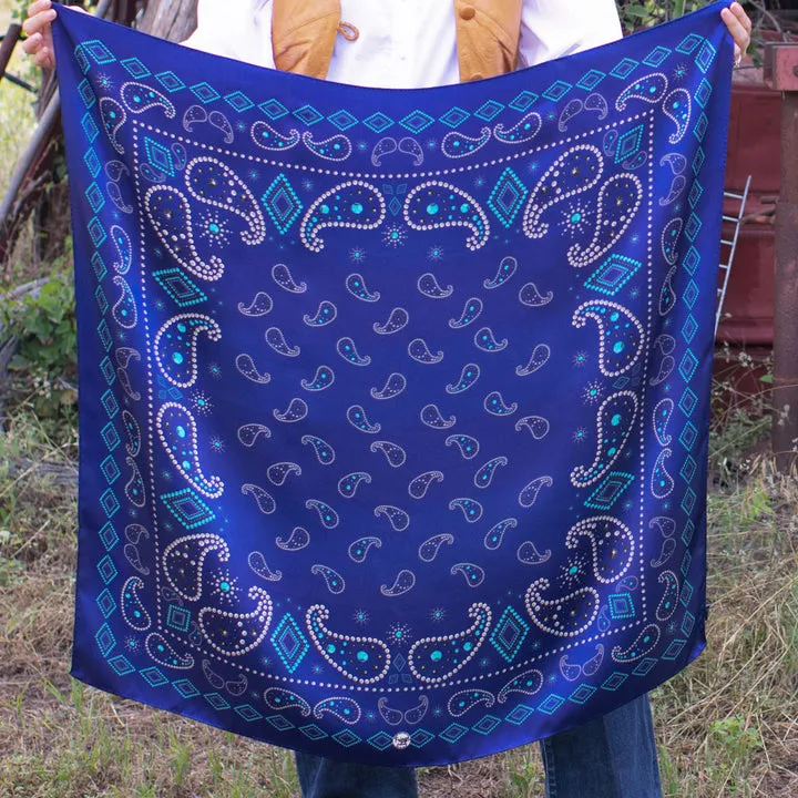PRETTY PAISLEY LONG TALL SCARF - PURPLE sold by Cave and Post