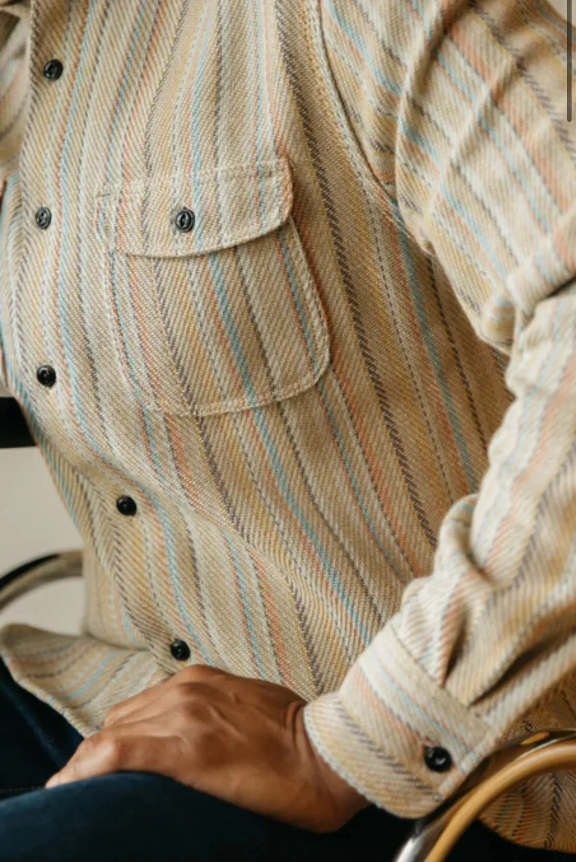 The Brace Loose Weave Stripe - Baja Sand sold by Cave and Post product image thumbnail 3