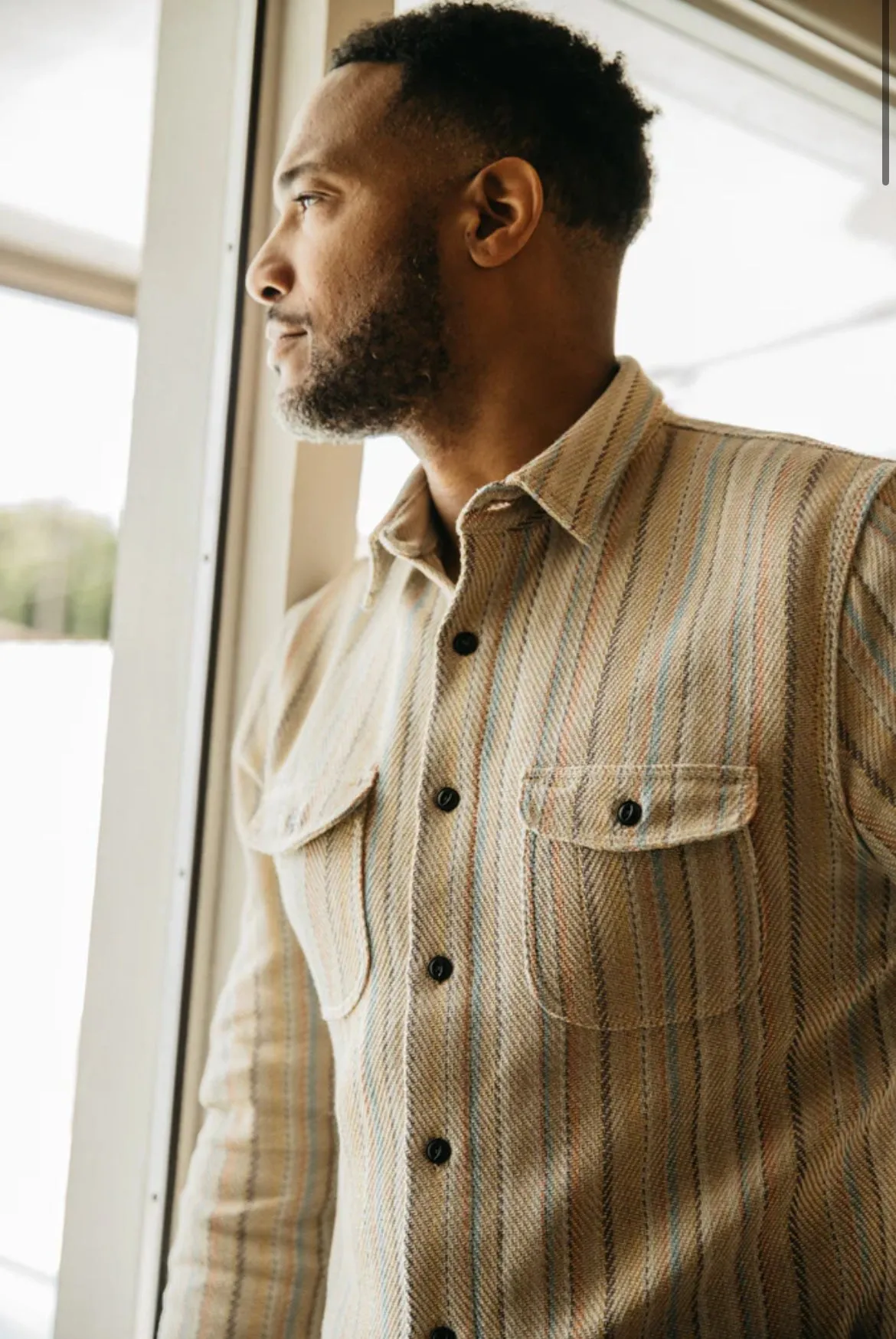 The Brace Loose Weave Stripe - Baja Sand sold by Cave and Post product image thumbnail 4