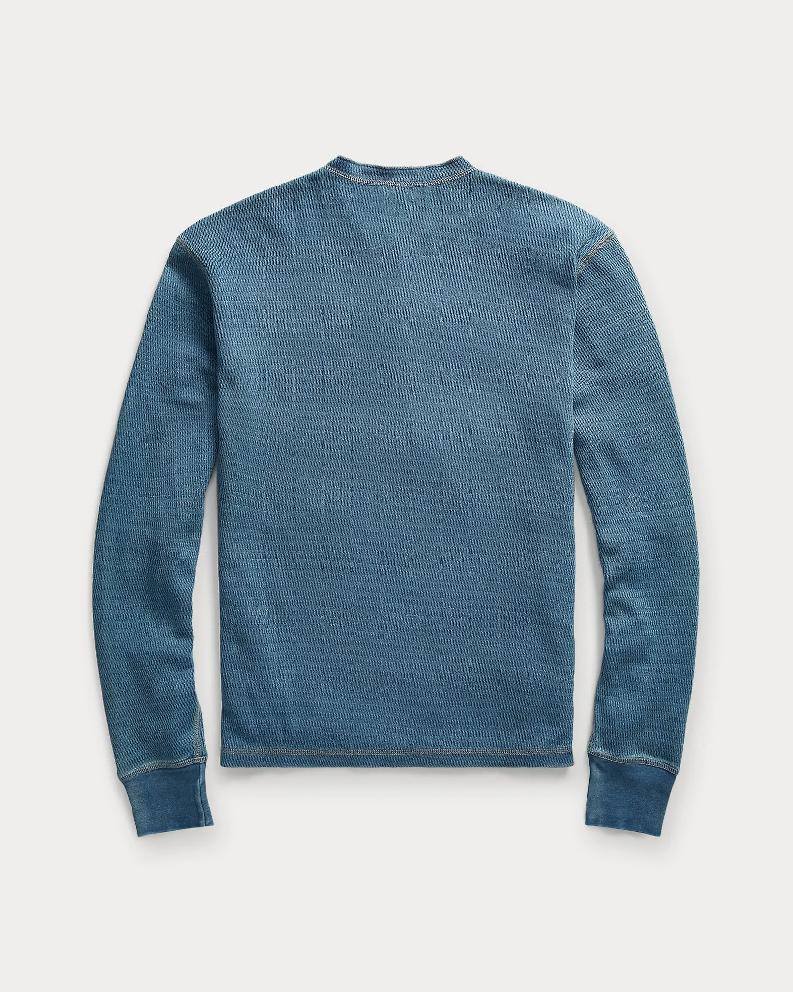 RRL Indigo Jacquard-Knit Henley sold by Cave and Post product image thumbnail 2