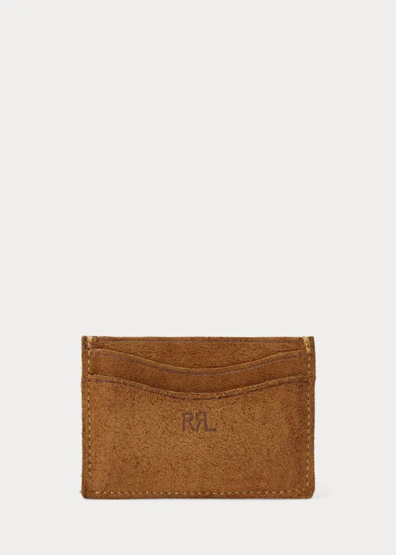 RRL Roughout Suede Card Holder sold by Cave and Post