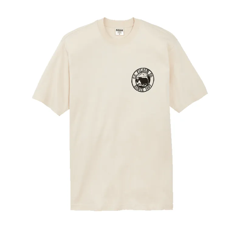 FRONTIER GRAPHIC T-SHIRT - NATURAL/BEAR sold by Cave and Post