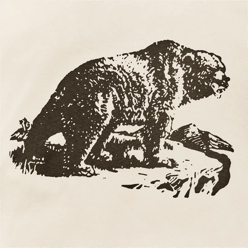 FRONTIER GRAPHIC T-SHIRT - NATURAL/BEAR sold by Cave and Post product image thumbnail 3