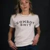 Classic Cowboy S#*t T-Shirt - White sold by Cave and Post