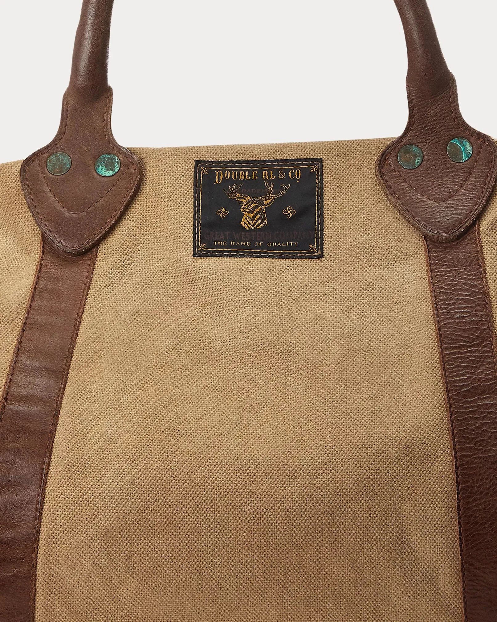 RRL Leather-Trim Canvas Duffel sold by Cave and Post product image thumbnail 5