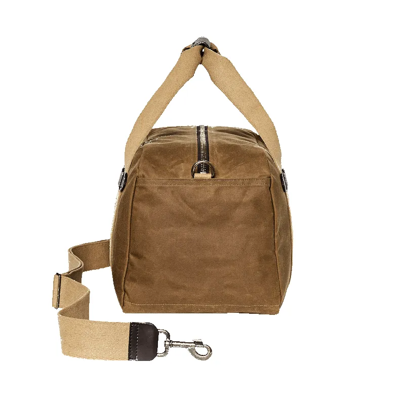 SMALL TIN CLOTH DUFFLE BAG - DARK TAN sold by Cave and Post product image thumbnail 3