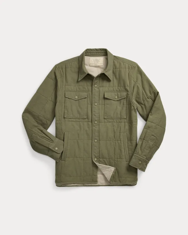 RRL Quilted Twill Shirt Jacket sold by Cave and Post