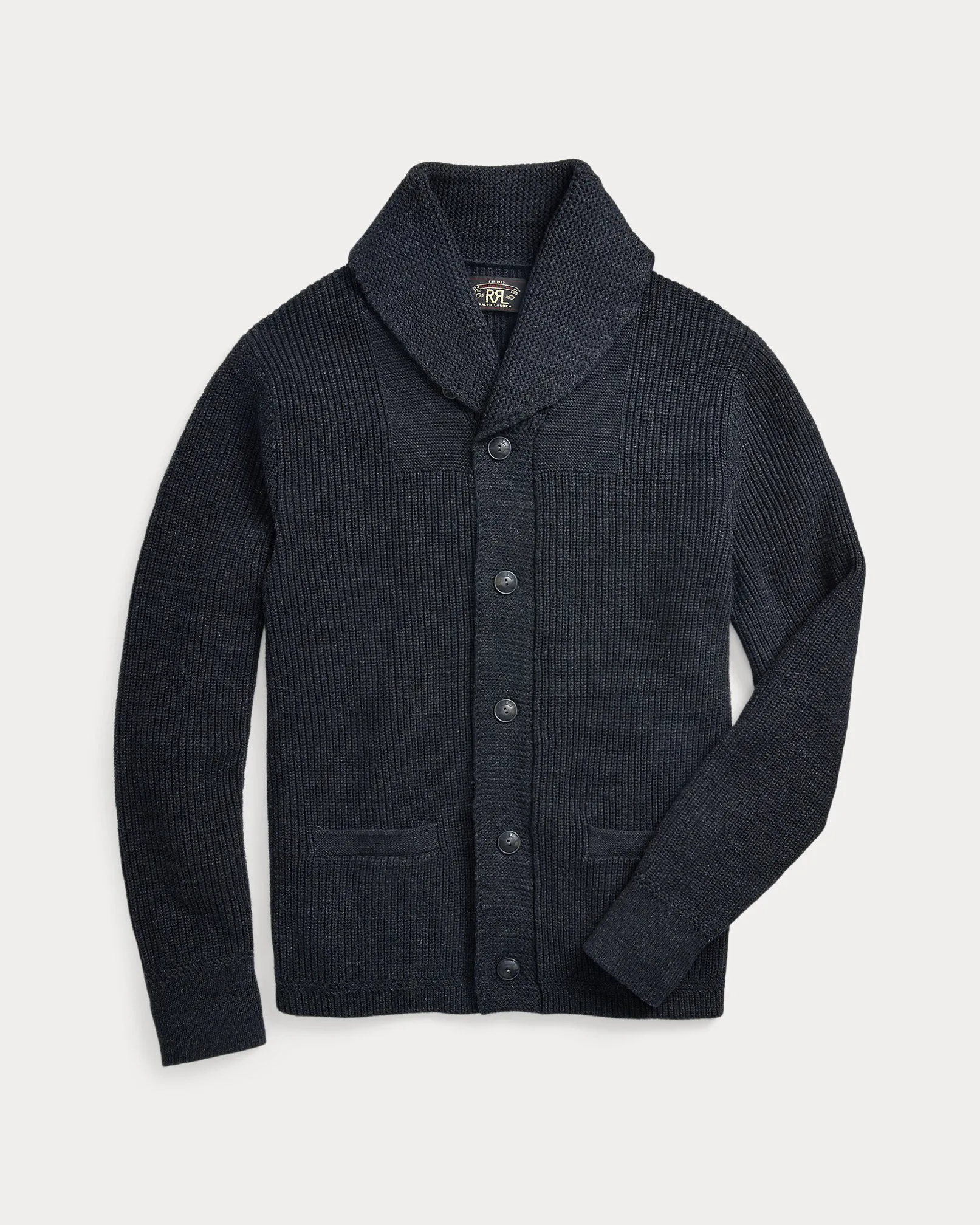RRL Cotton Shawl-Collar Cardigan sold by Cave and Post