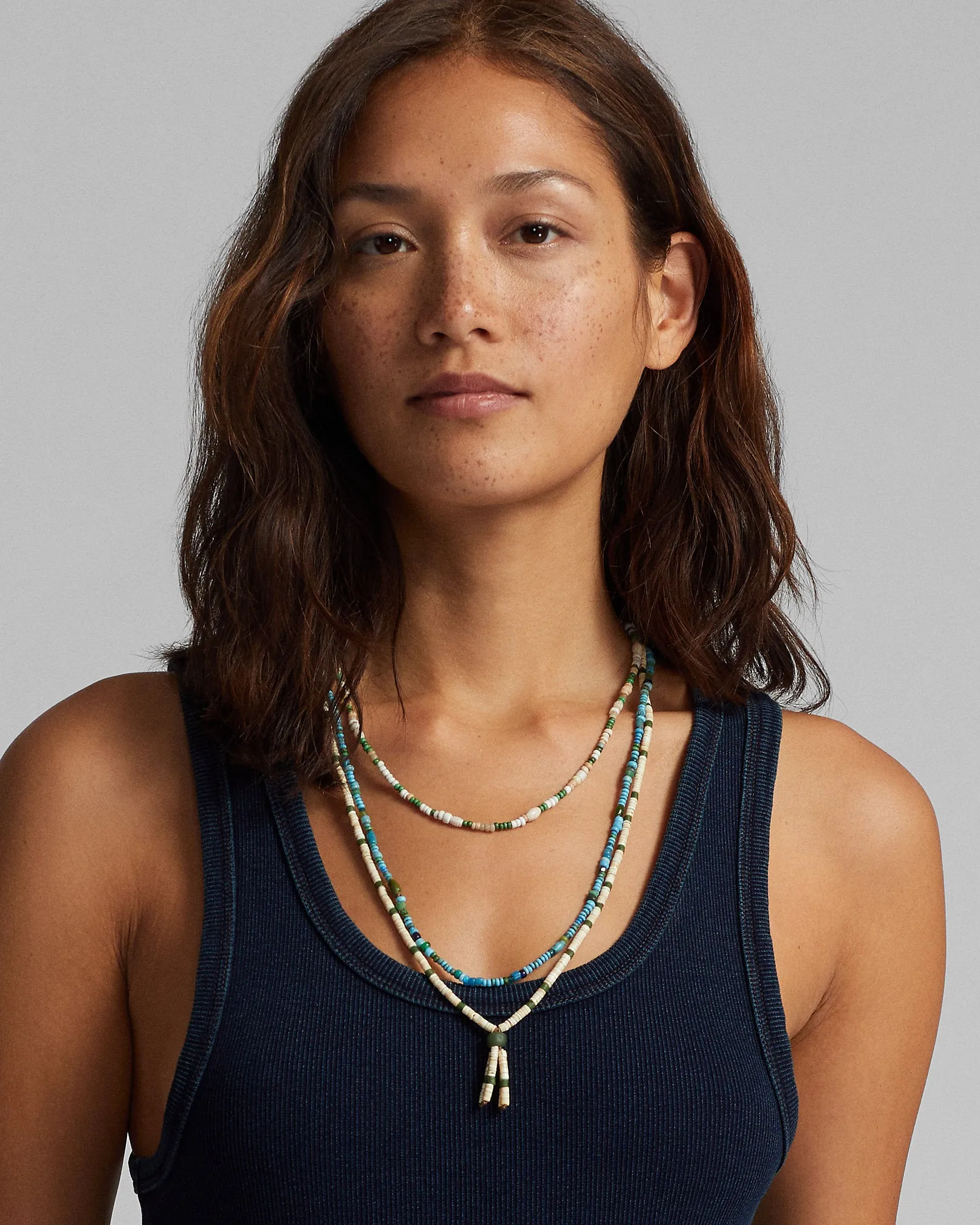 RRL - Stretch Cotton Ribbed Tank - Indigo sold by Cave and Post product image thumbnail 5