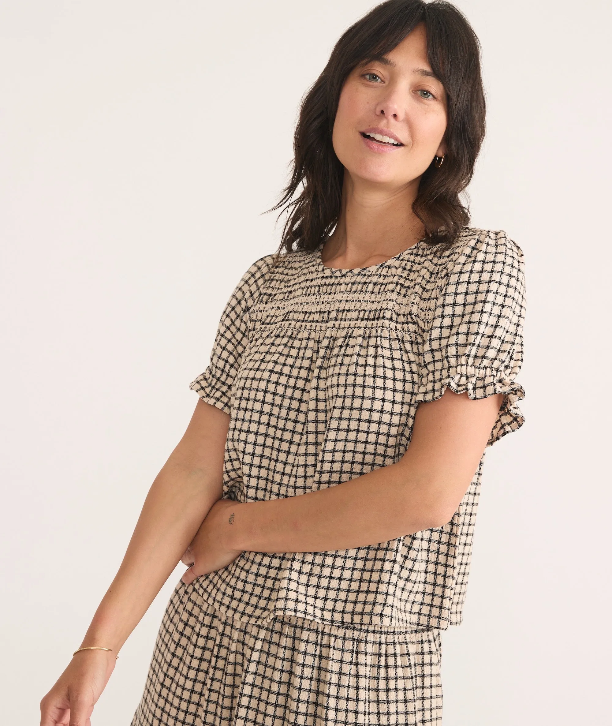 Elena Smocked Top sold by Cave and Post product image thumbnail 2