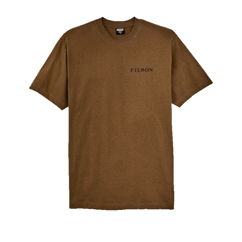 FRONTIER GRAPHIC T-SHIRT - GOLD OCHRE/DEER sold by Cave and Post