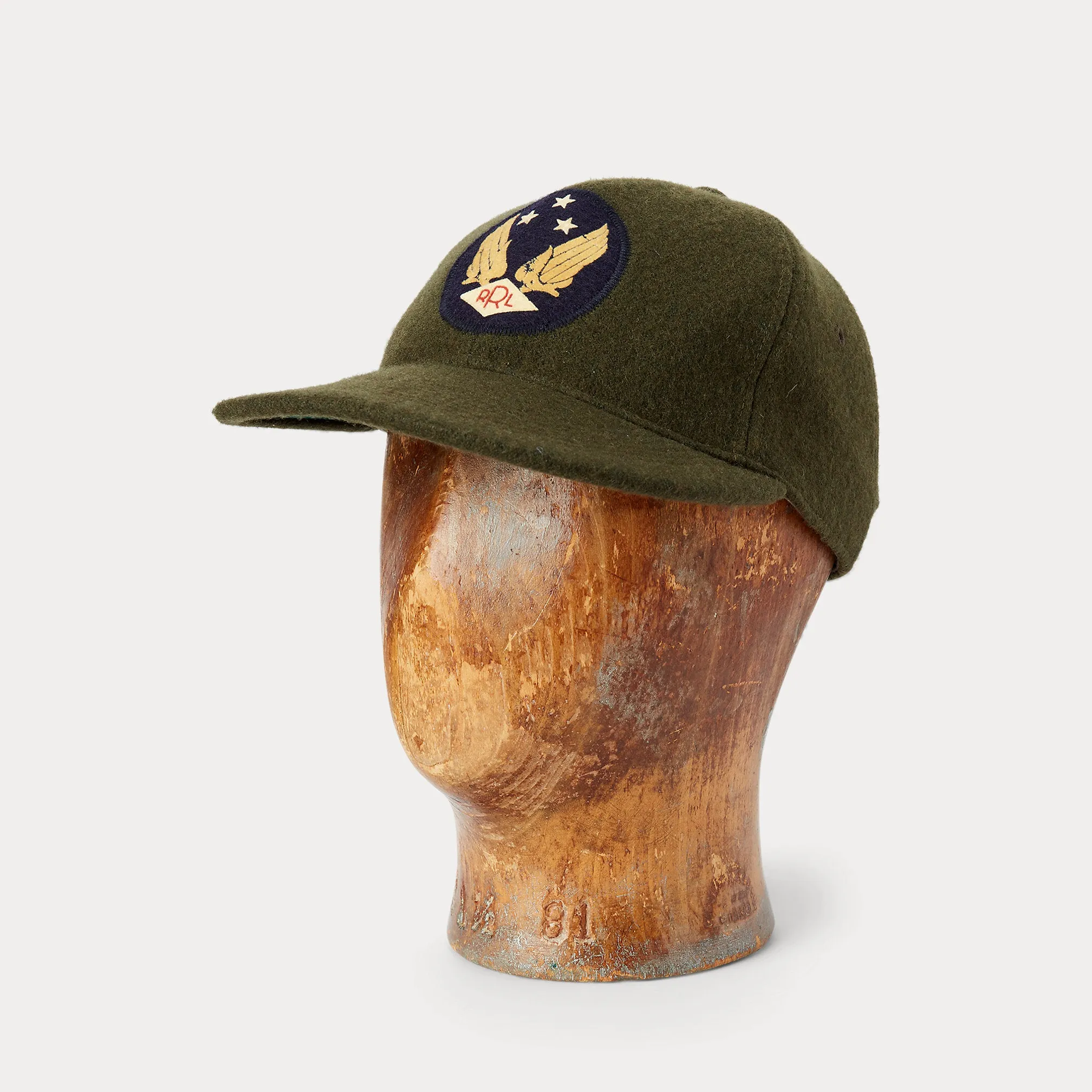 RRL Logo Wool-Blend Felt Ball Cap sold by Cave and Post