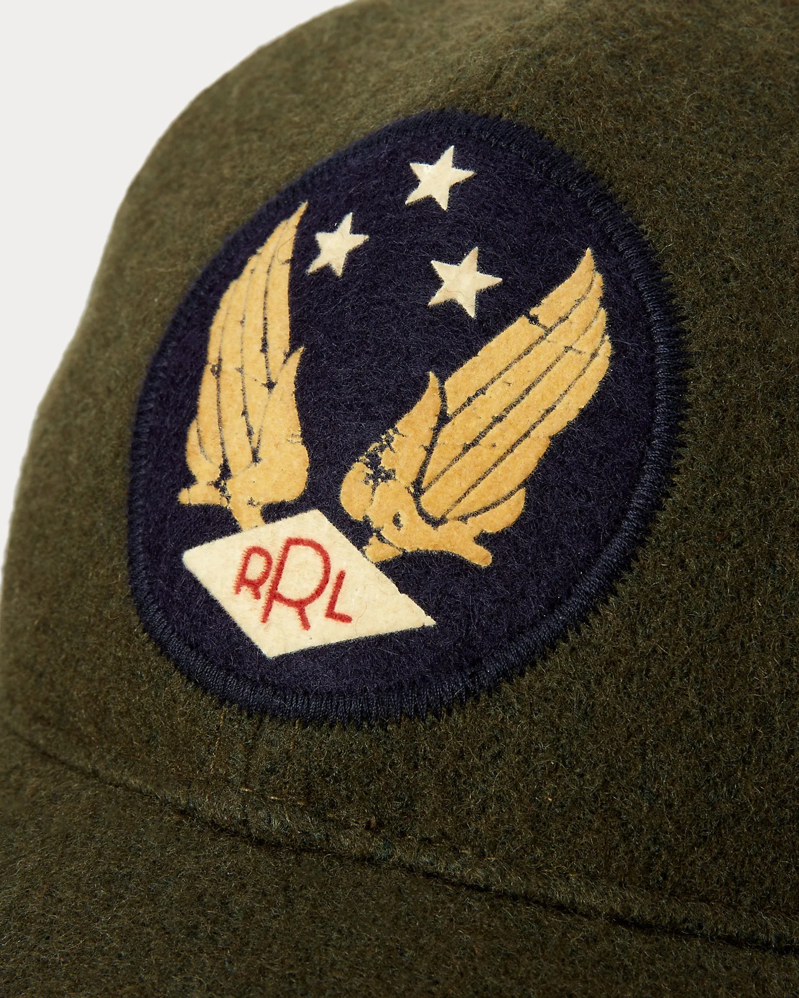 RRL Logo Wool-Blend Felt Ball Cap sold by Cave and Post product image thumbnail 3