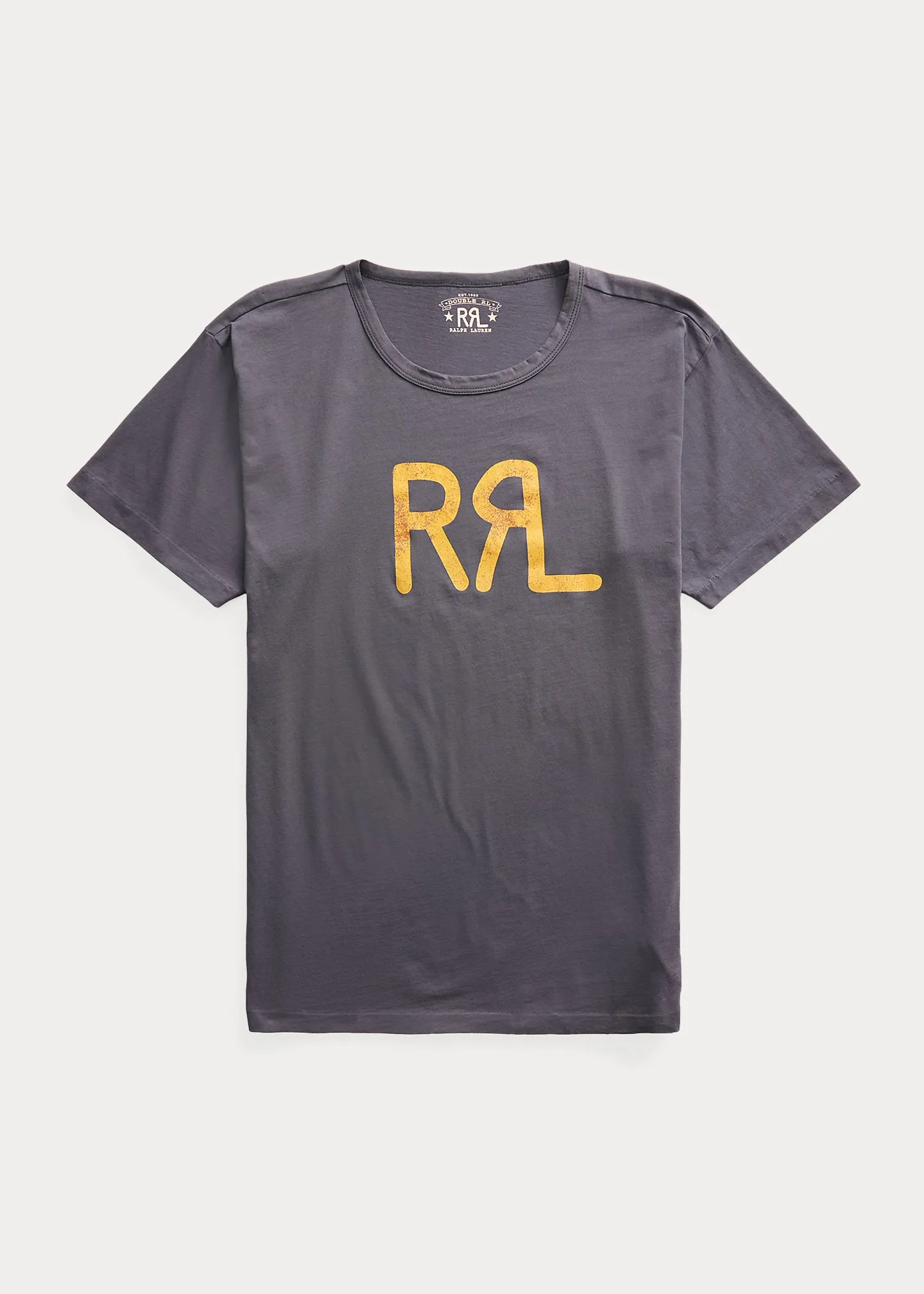 RRL Ranch Logo T-Shirt - Faded Navy/Gray | Parallel