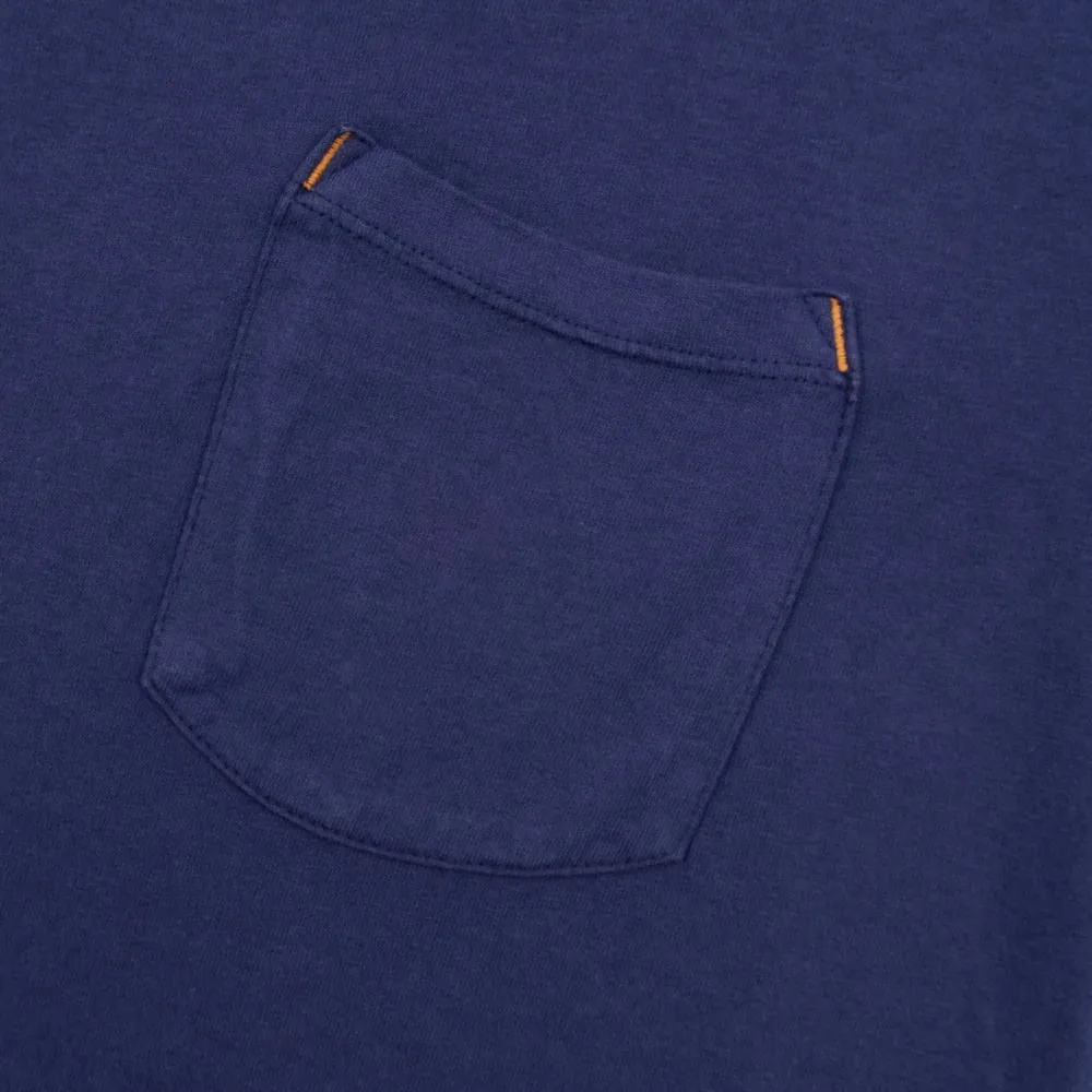 9 OUNCE POCKET T-SHIRT - NAVY sold by Cave and Post product image thumbnail 4