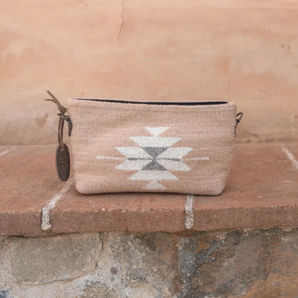 3-in-1 Convertible Bag - Pink Wool Clutch sold by Cave and Post product image thumbnail 4