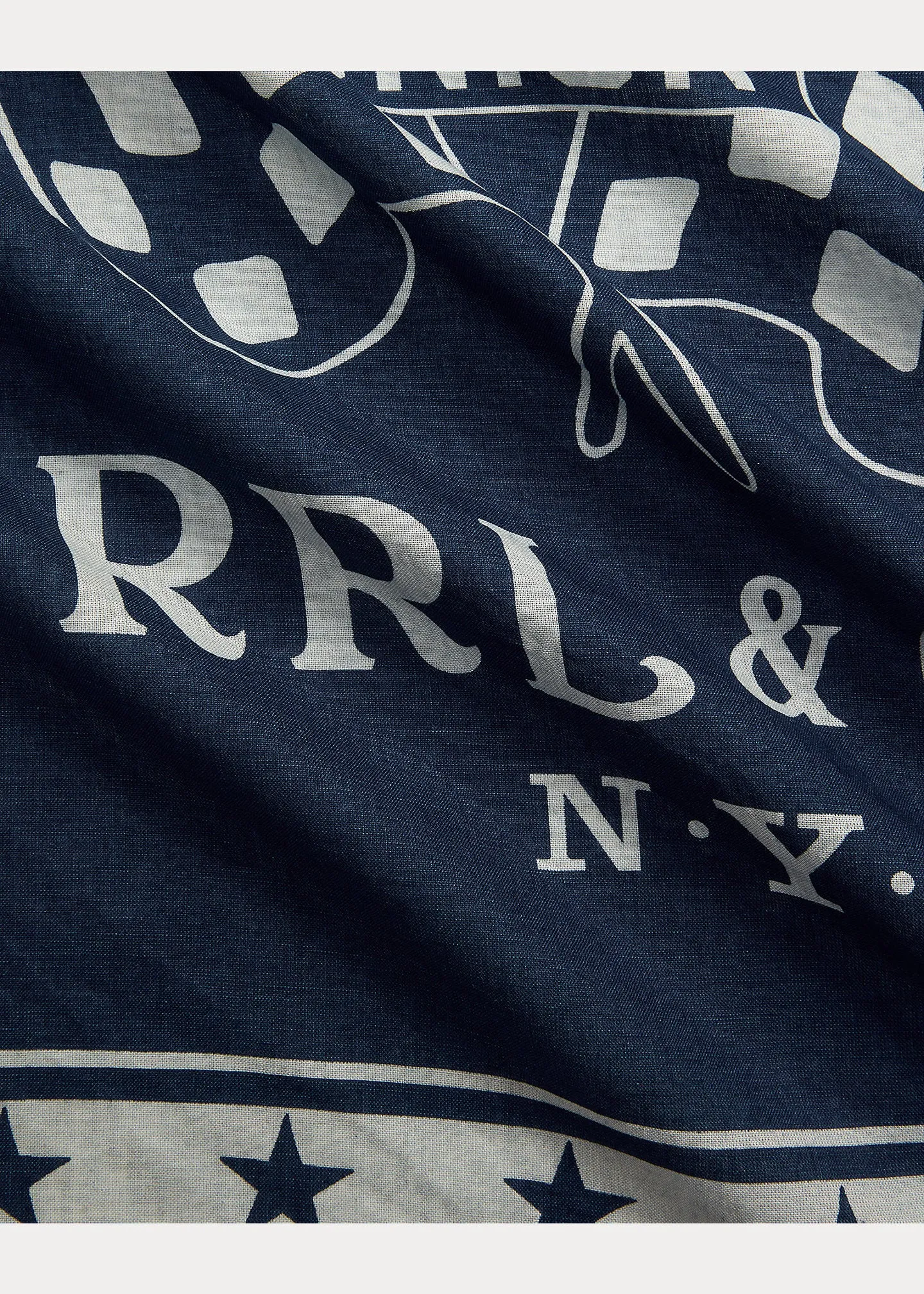 RRL Logo Cotton Bandanna sold by Cave and Post product image thumbnail 3