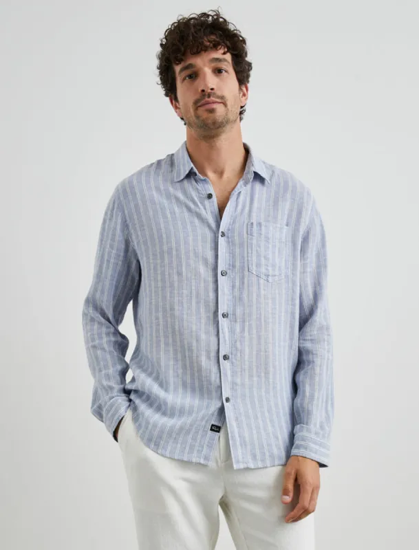 CONNOR - DENIM WHITE PINSTRIPE made by Rails