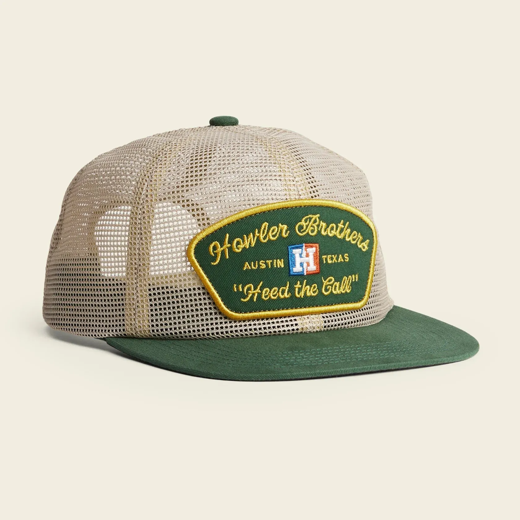 Feedstore Snapback - Tan/Green sold by Cave and Post