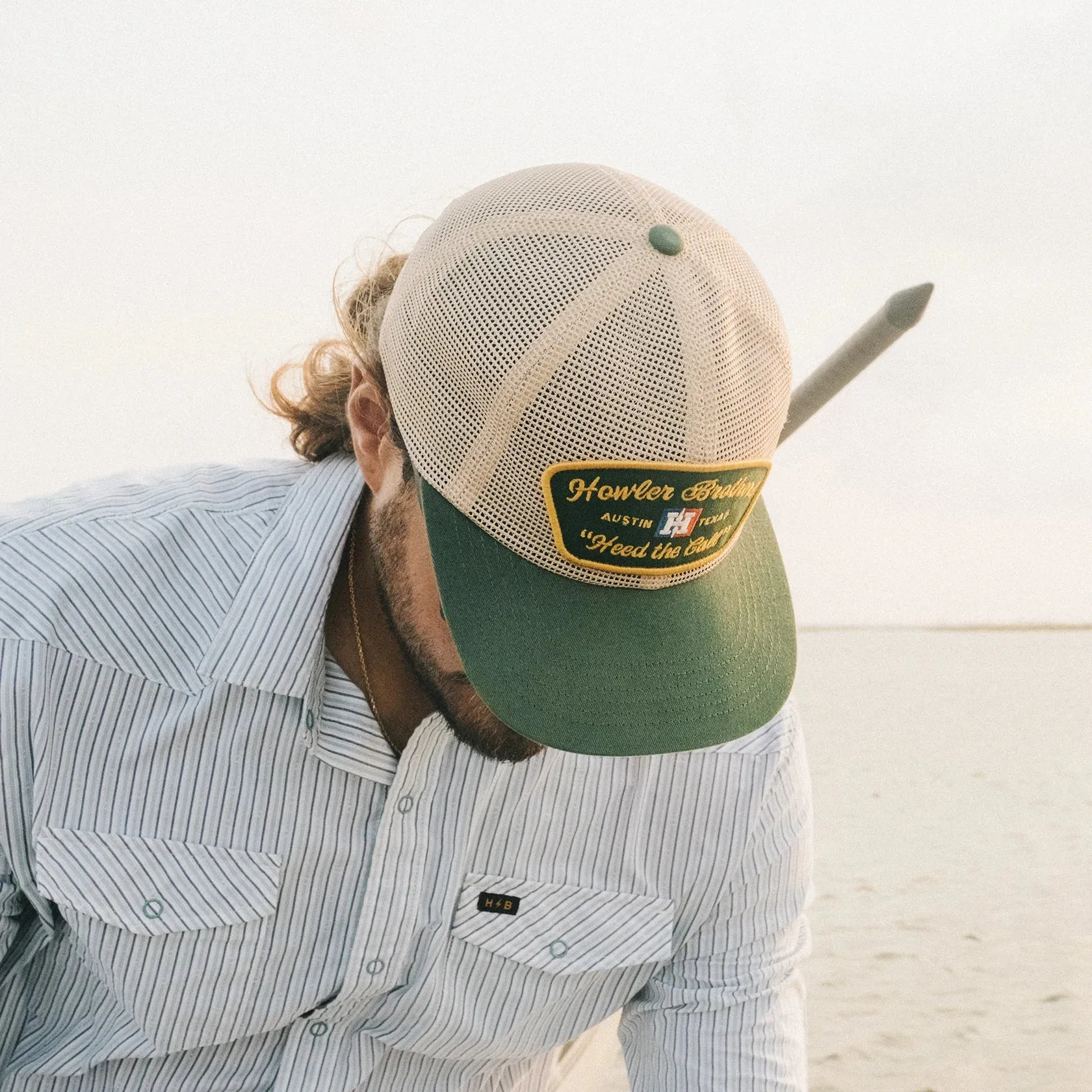 Feedstore Snapback - Tan/Green sold by Cave and Post product image thumbnail 4