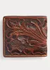 RRL Hand-Tooled Leather Billfold sold by Cave and Post
