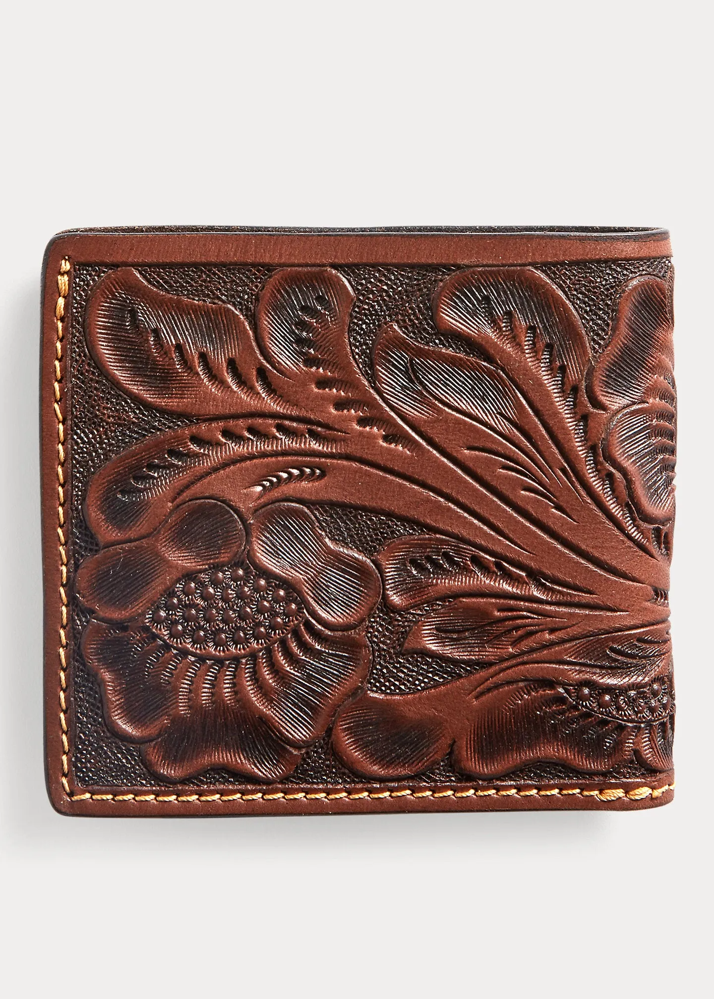 RRL Hand-Tooled Leather Billfold sold by Cave and Post product image thumbnail 2