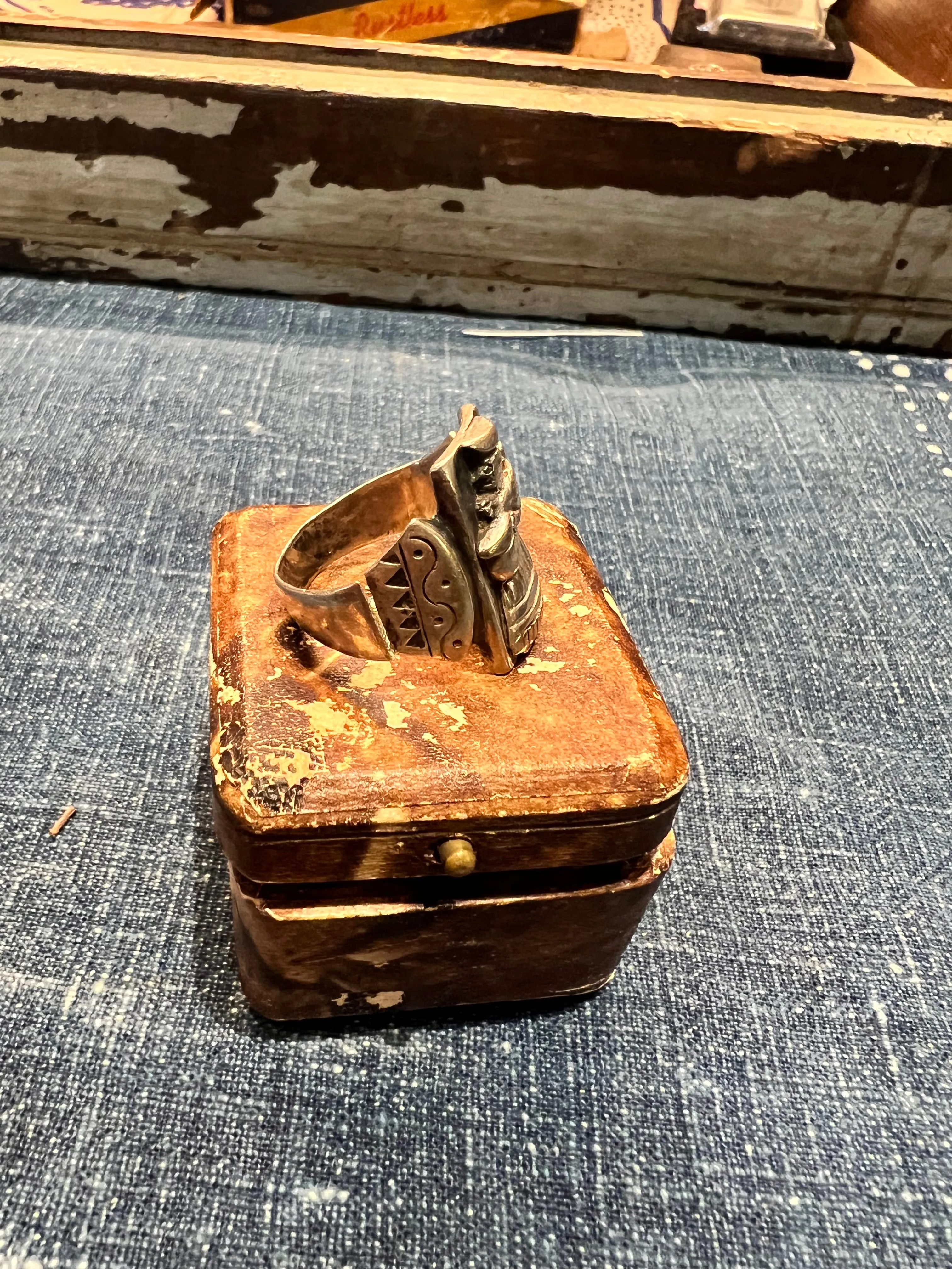 Vintage Sterling Men's Ring sold by Cave and Post product image thumbnail 2