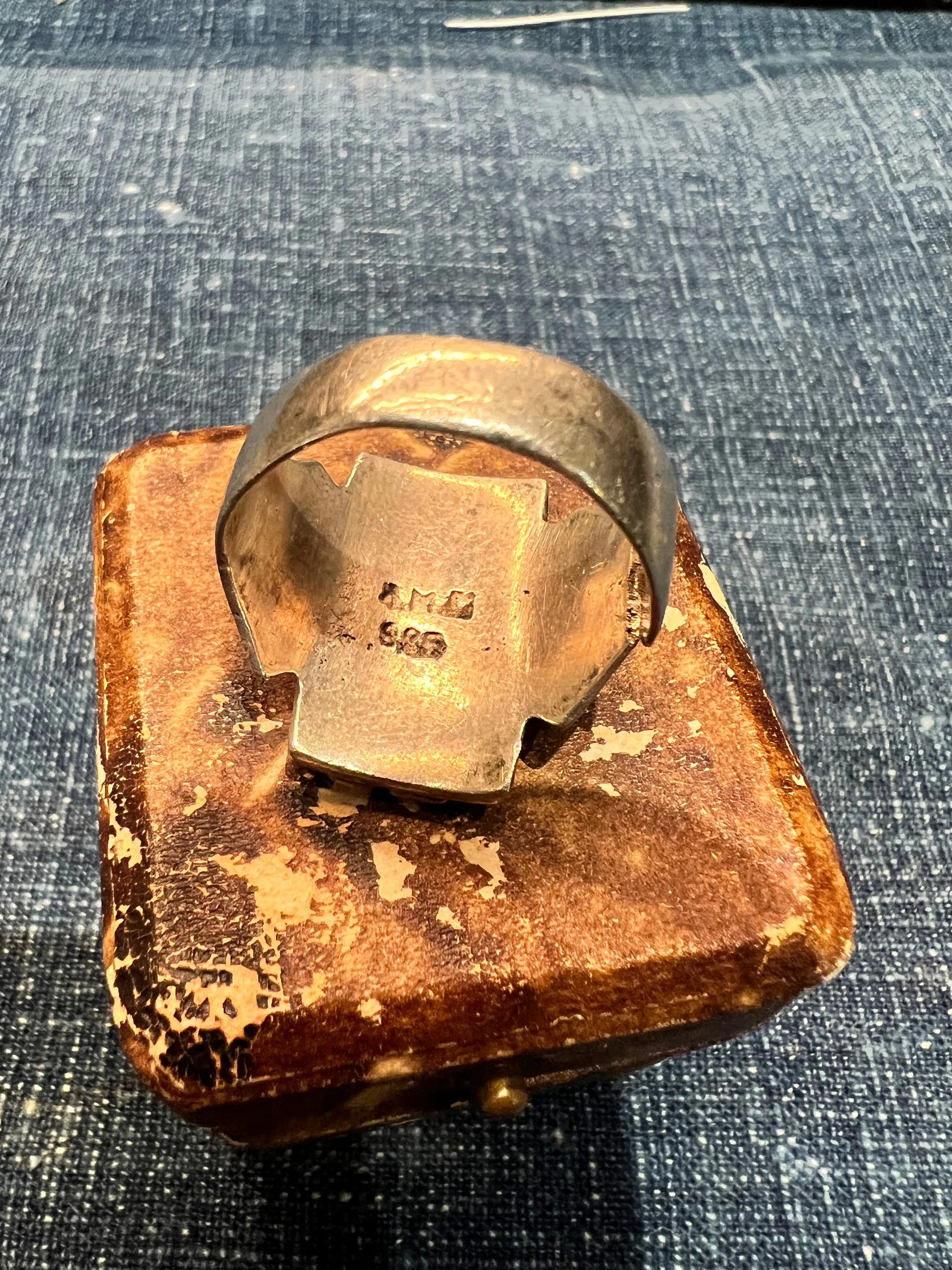 Vintage Sterling Men's Ring sold by Cave and Post product image thumbnail 4