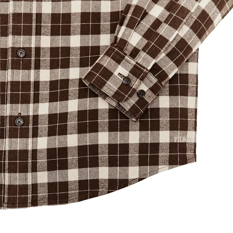 ALASKAN GUIDE SHIRT - Brown / Cream Plaid sold by Cave and Post product image thumbnail 4