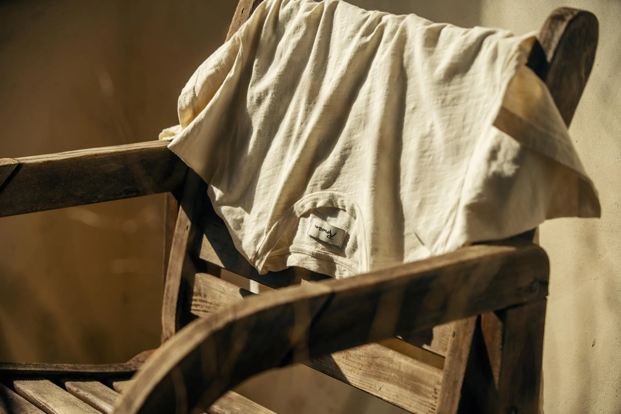 ASHER STANDARD SLUB TEE - VINTAGE WHITE sold by Cave and Post product image thumbnail 5