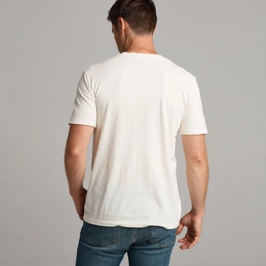 ASHER STANDARD SLUB TEE - VINTAGE WHITE sold by Cave and Post product image thumbnail 3