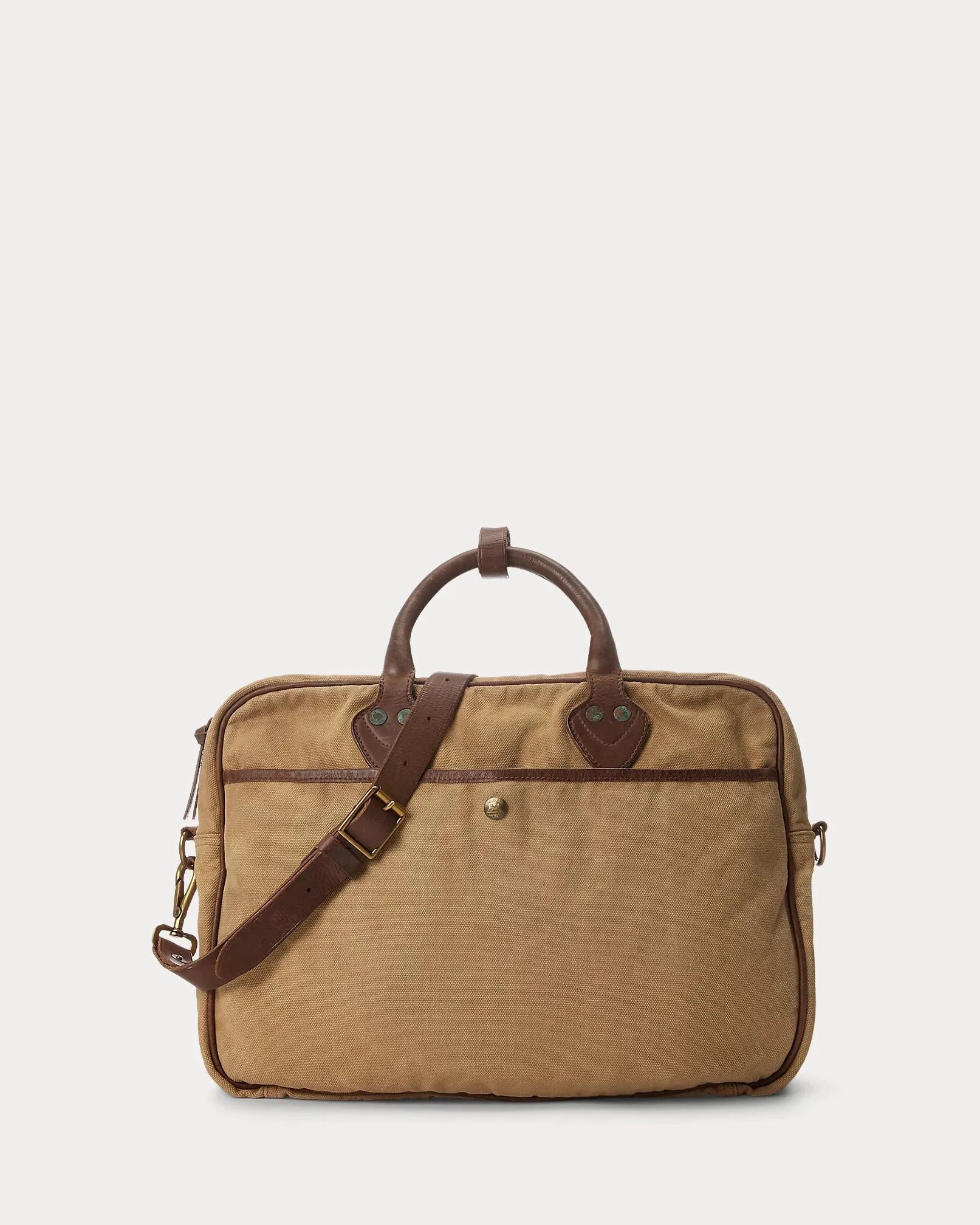 RRL Leather-Trim Canvas Briefcase sold by Cave and Post product image thumbnail 3