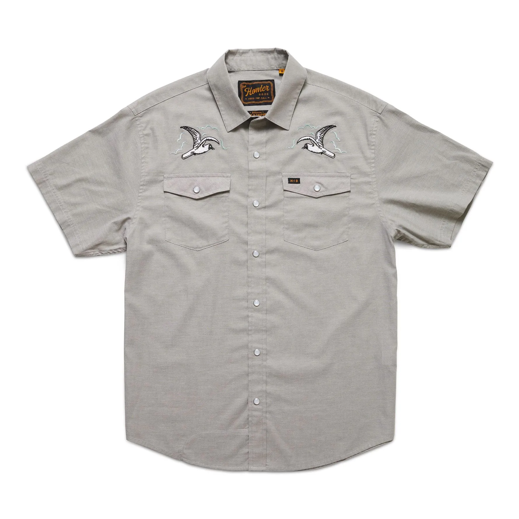 H Bar B Snapshirt -Seagulls/Grey Oxford sold by Cave and Post product image thumbnail 2
