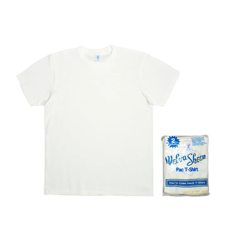 Short sleeve Crew neck Tee (2 Shirts Pac) / White sold by Cave and Post